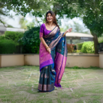 Gorgeous Jacquard Zari Work Banarasi Silk Saree Festive Wear