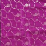 Purple Dola Silk Saree With Heavy Jaal Design